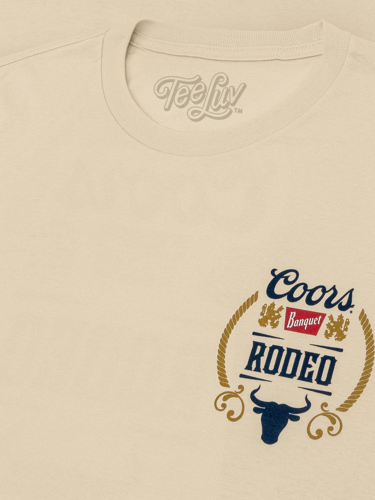 Coors Banquet Rodeo Bull Beer Front and Back T-Shirt