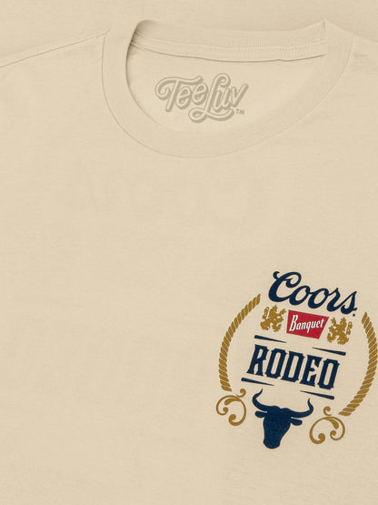 Coors Banquet Rodeo Bull Beer Front and Back T-Shirt