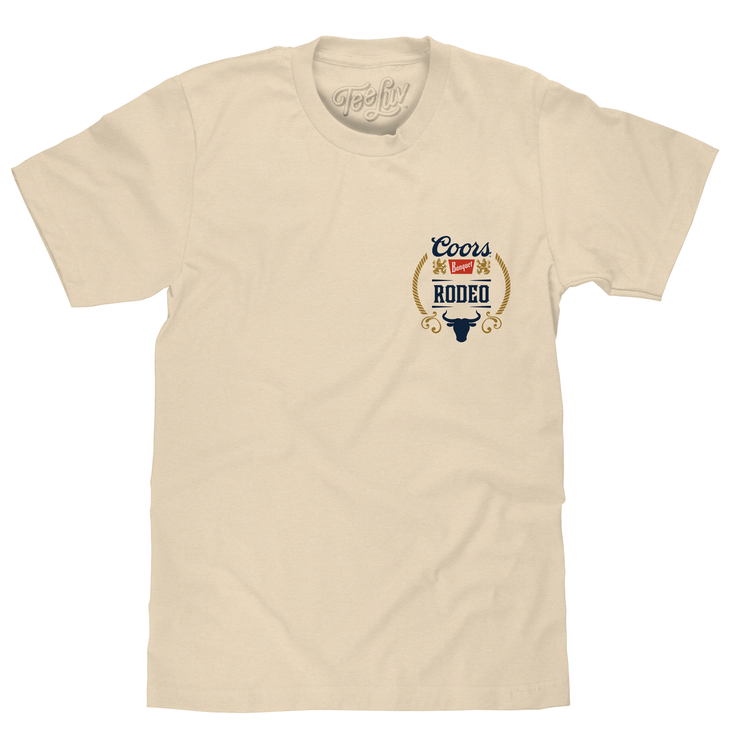 Coors Banquet Rodeo Bull Beer Front and Back T-Shirt