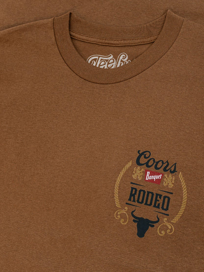 Coors Banquet Rodeo Bull Beer Front and Back T-Shirt