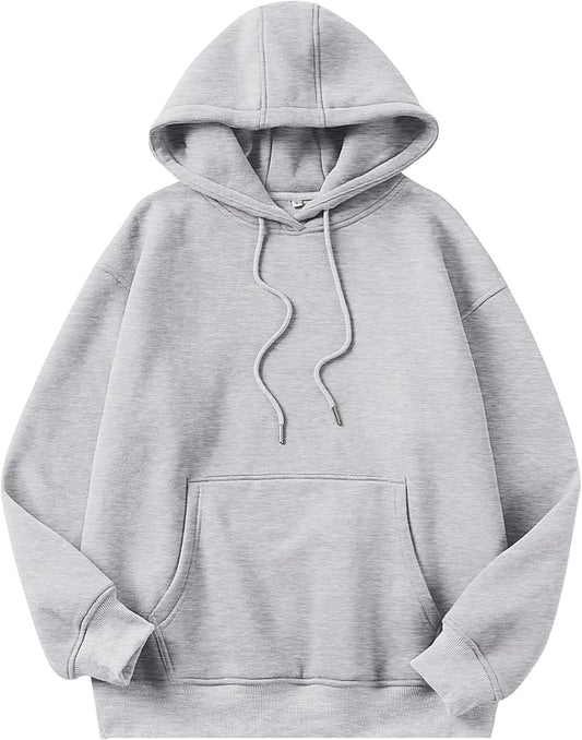 ANRABESS Women's Oversized Fleece Hoodies Basic Pullover Sweatshirt Fall Fashion 2024 Outfits Trendy Y2k Teens Preppy Clothes