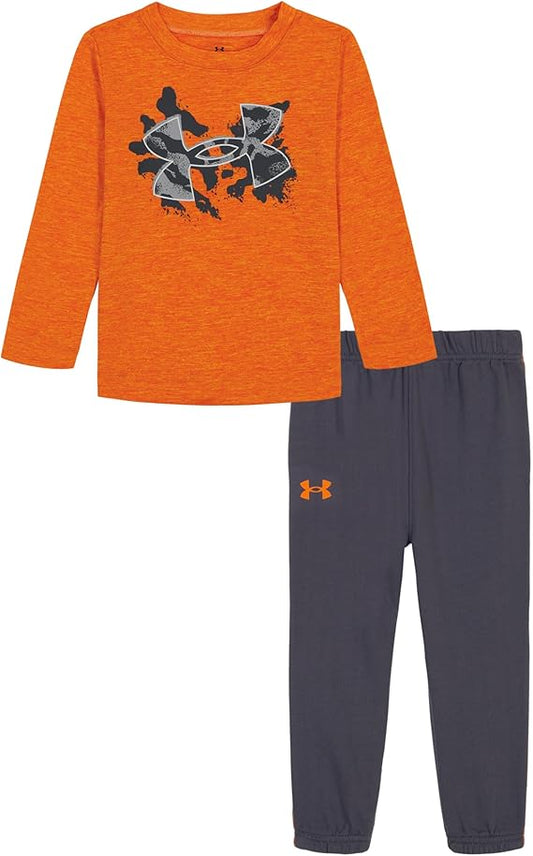 Under Armour baby-boys Long Sleeve Shirt and Jogger Set, Durable Stretch and Lightweight