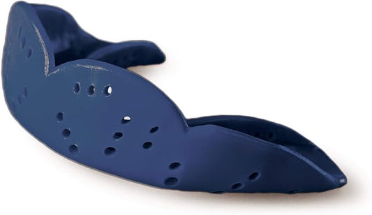 SISU Aero Medium Mouthguard, Noble Navy - 1.6mm Thin - Custom-Molded Fit - Slim Design - Remoldable Up to 20 Times - for Team Sports - Non Toxic