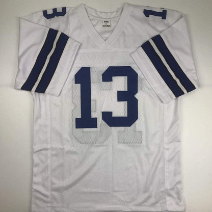 Autographed/Signed Michael Gallup Dallas White Football Jersey JSA COA
