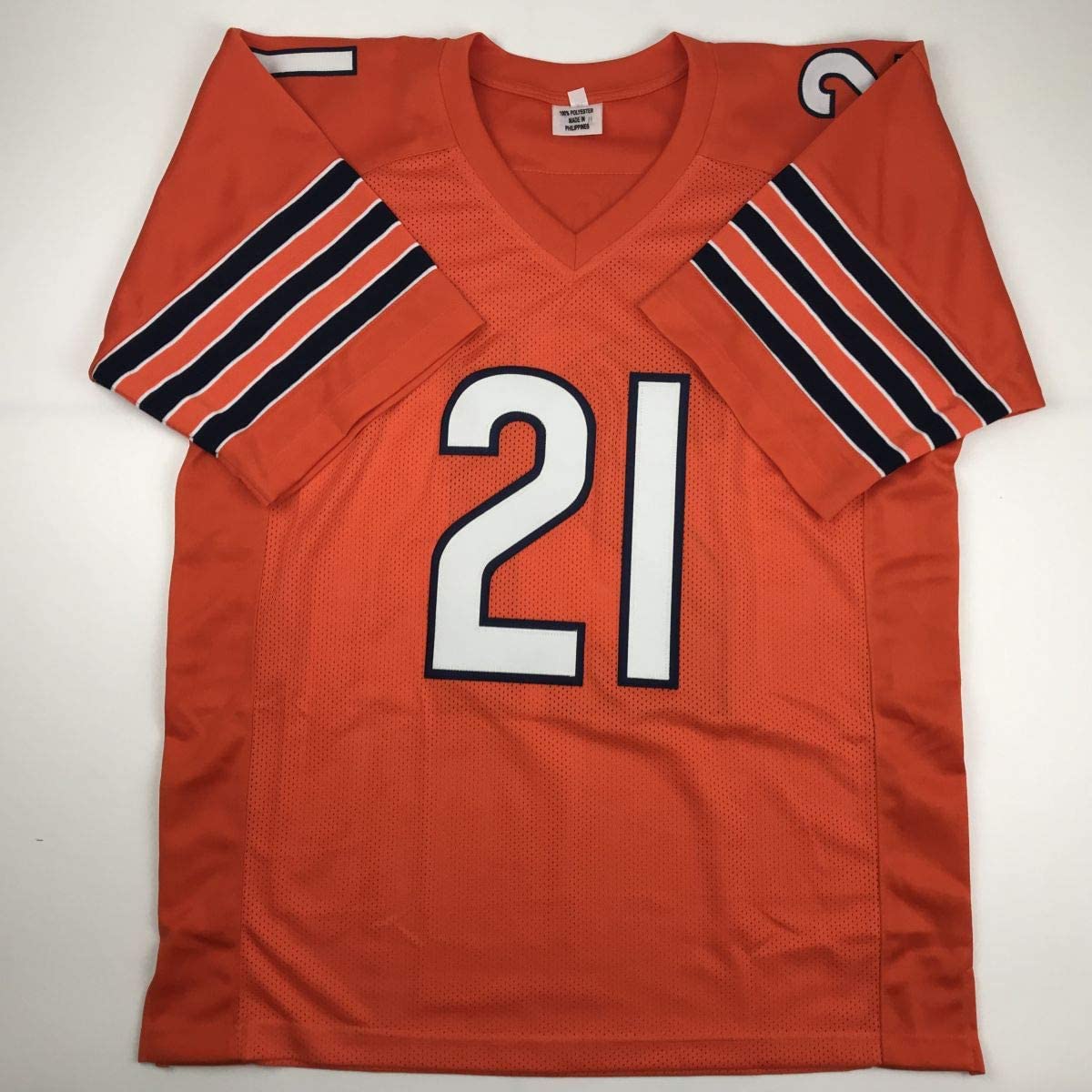 Autographed/Signed Haha Ha Ha Clinton-Dix Chicago Orange Football Jersey JSA COA