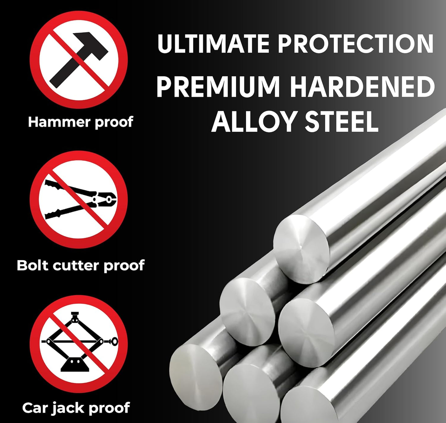 XNITO Folding Lock – 4-Digit Heavy-Duty Combo Lock