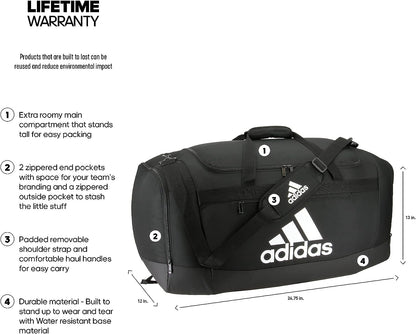 adidas Unisex Defender 4 Large Duffel Bag