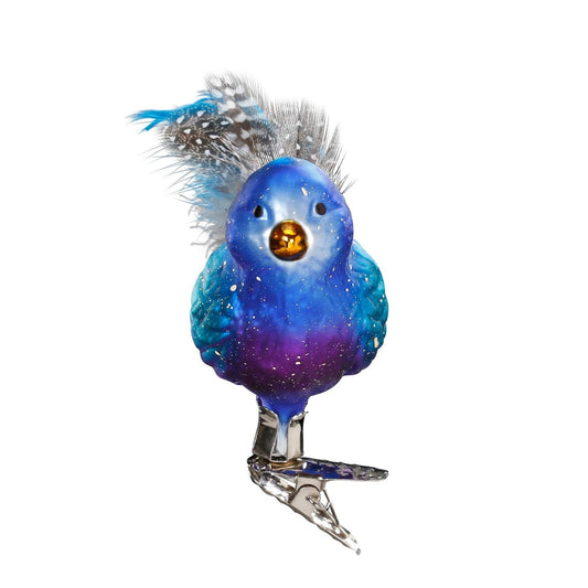 Inge-Glas Belinda Bluebird German Glass Christmas Tree Ornament