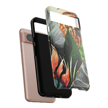 Tropical Leaf Tough Phone Case