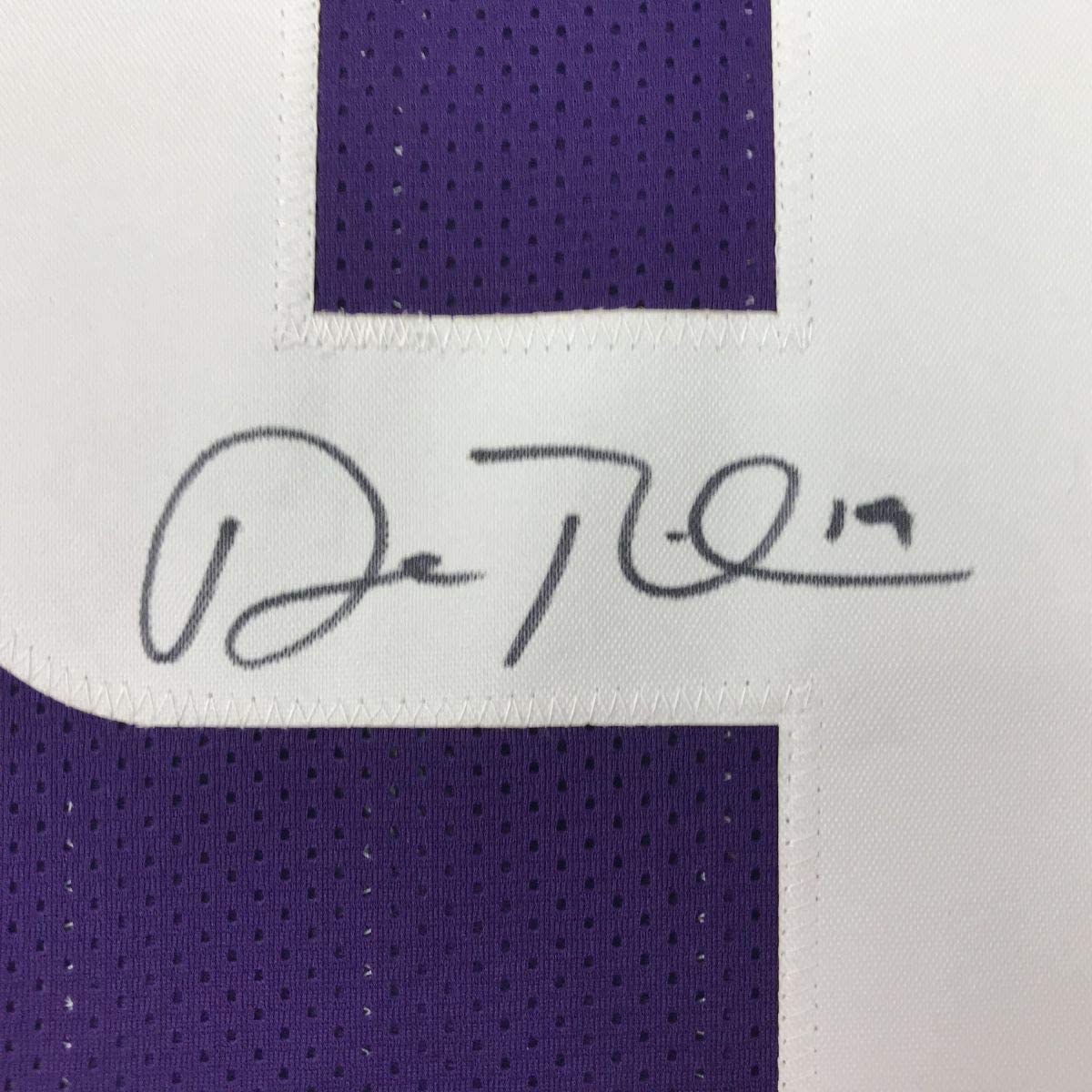 Autographed/Signed Adam Thielen Minnesota Purple Football Jersey Beckett BAS COA