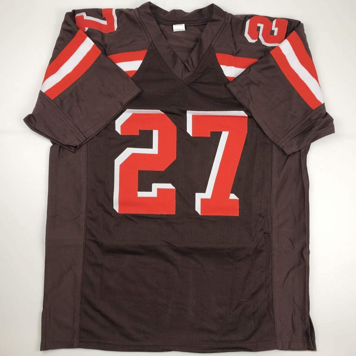 Autographed/Signed Kareem Hunt Cleveland Brown Football Jersey PSA/DNA COA