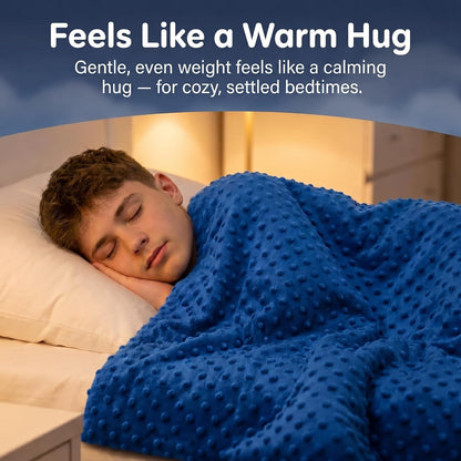 Kids Weighted Blanket with Removable Minky Cover