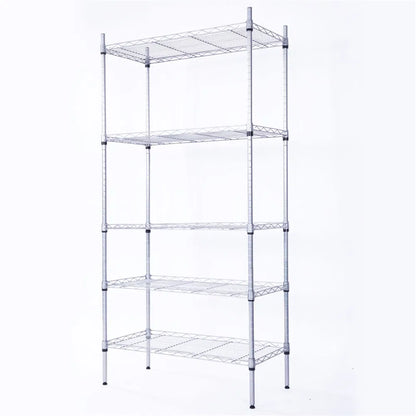 5-Tier Storage Rack with Safety Lip (29" × 13.4" × 59")