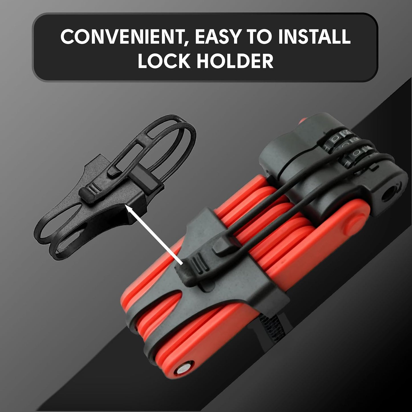 XNITO Folding Lock – 4-Digit Heavy-Duty Combo Lock