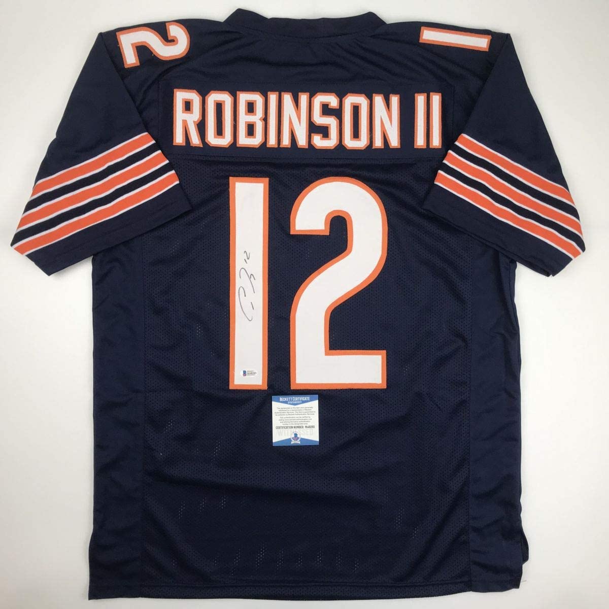 Autographed/Signed Allen Robinson II Chicago Blue Football Jersey Beckett BAS COA
