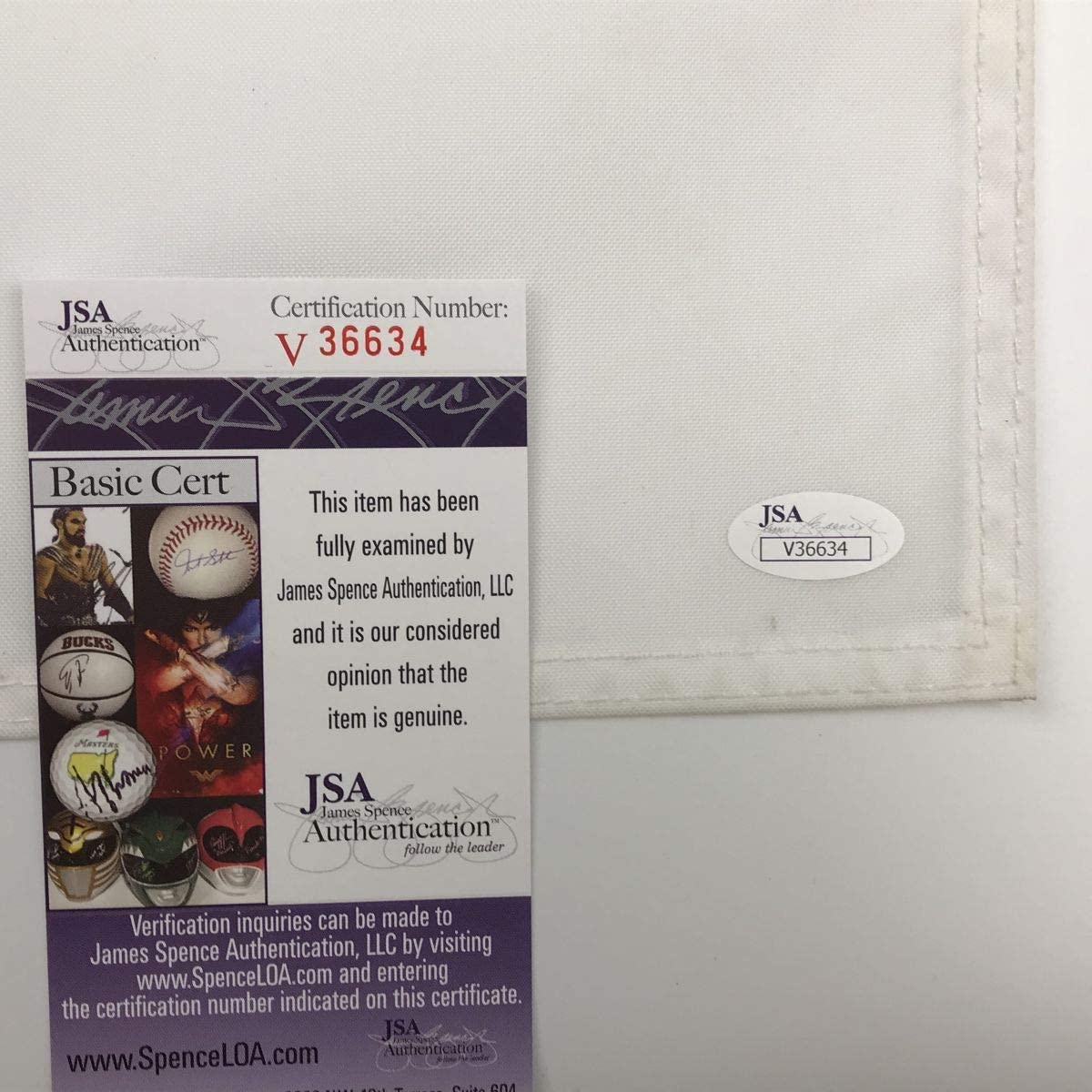 Autographed/Signed Jordan Spieth 2018 Ryder Cup France PGA Championship Golf Flag/Pin JSA COA