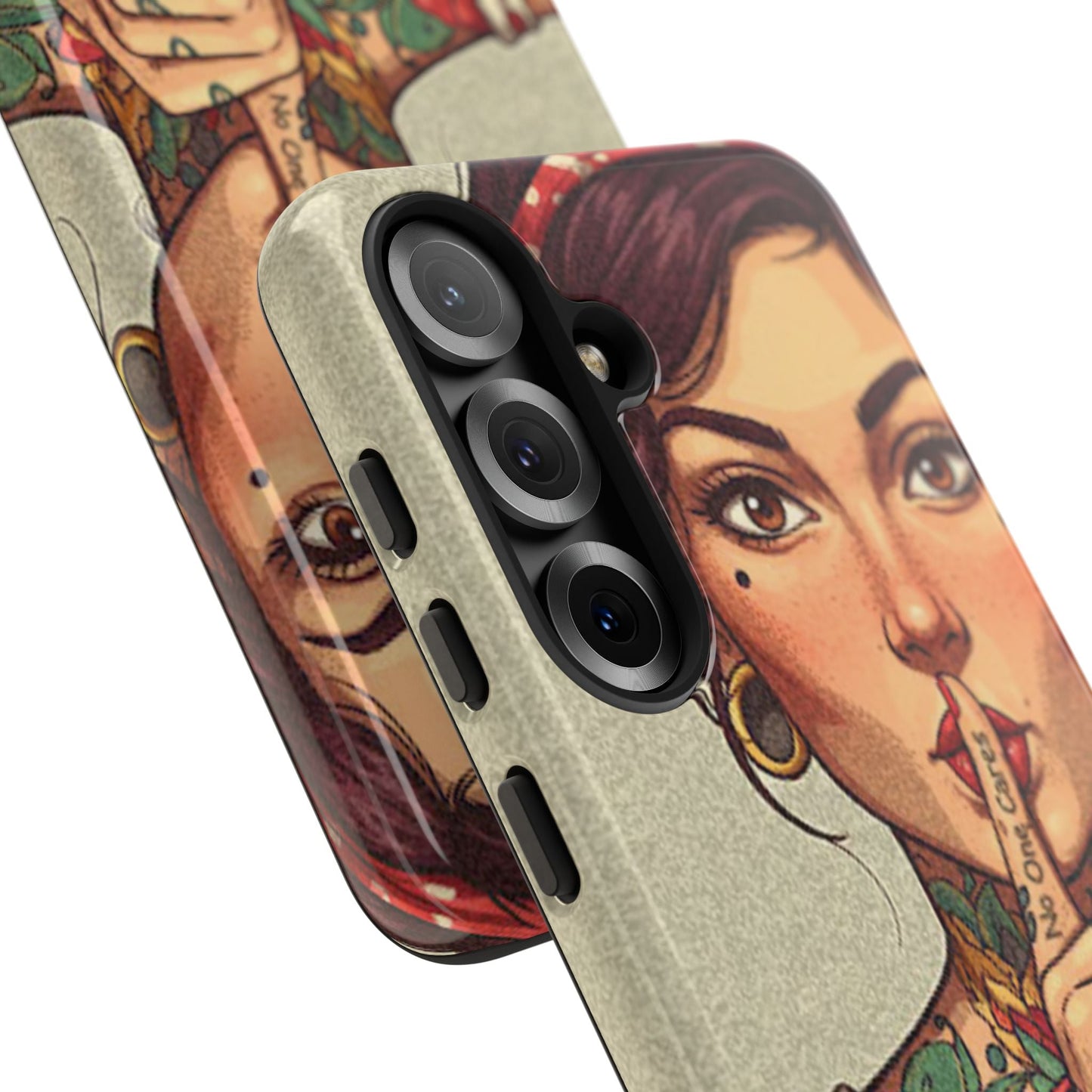 Shh No One Cares Tough Phone Case