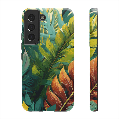 Tropical Leaf Tough Phone Case