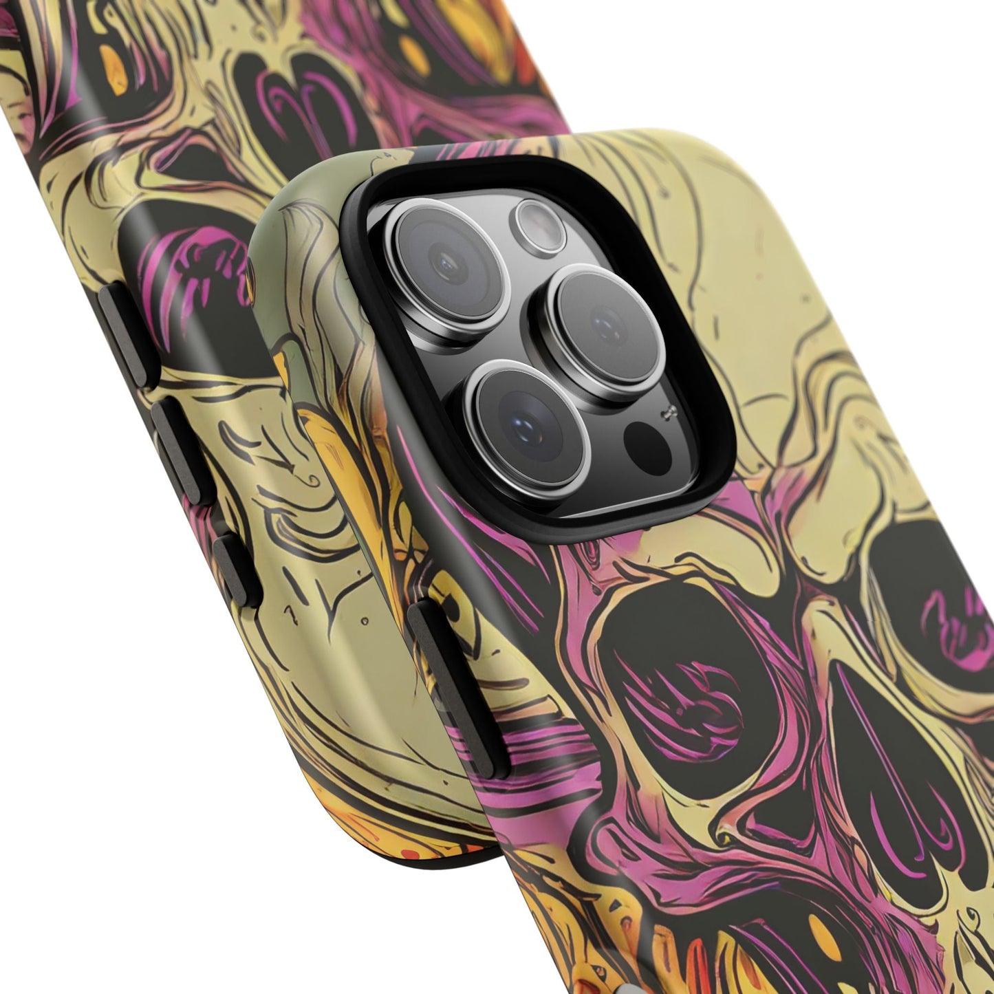 Abstract Purple Skull Tough Phone Case