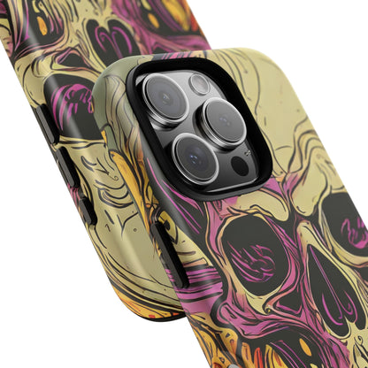 Abstract Purple Skull Tough Phone Case