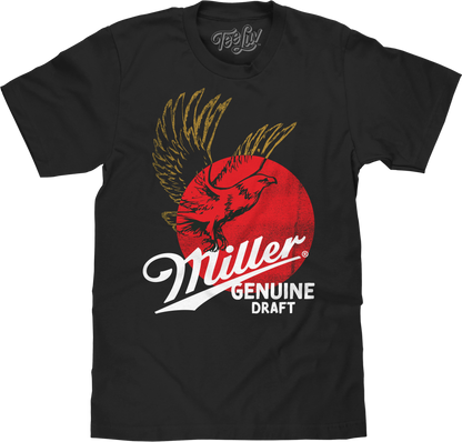 Miller Genuine Draft Eagle T-Shirt - Black