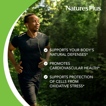 NaturesPlus Vitamin E Chewable - 400 iu, 90 Vegetarian Tablets - Carob Flavor EXP 7/2025