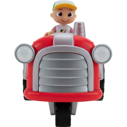 Cocomelon Official Musical Tractor w/Sounds & 3-inch JJ Figurine, Macdonald Song