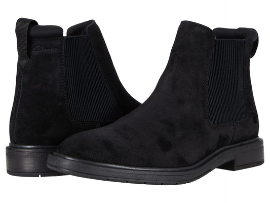 Clarks Clarkdale Hall Black Suede 7.5 D (M)