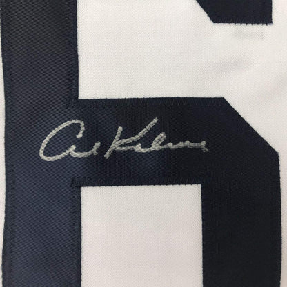 Autographed/Signed Al Kaline Detroit White Baseball Jersey JSA COA