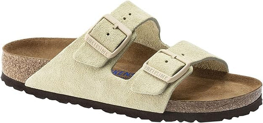 Birkenstock Unisex Arizona Sandal Soft Footbed Almond Suede 36 R EU