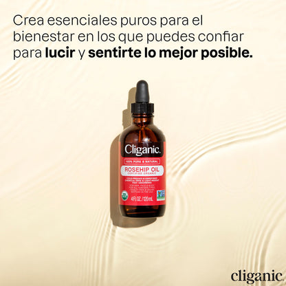 Cliganic Organic Castor Oil, 100% Pure (1oz with Eyelash Kit) 8/2027