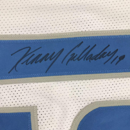 Autographed/Signed Kenny Golladay Detroit White Football Jersey JSA COA