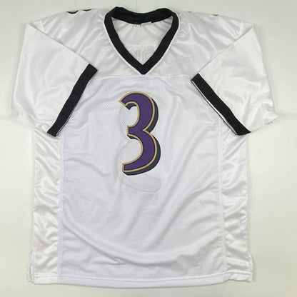 Autographed/Signed Matt Stover Baltimore White Football Jersey JSA COA