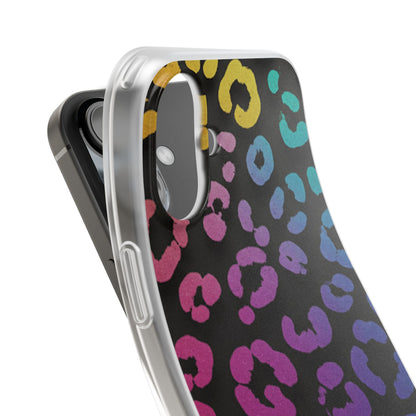 Vibrant Leopard Print Flexi Phone Case