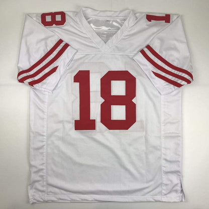 Autographed/Signed Dante Pettis San Francisco White Football Jersey JSA COA