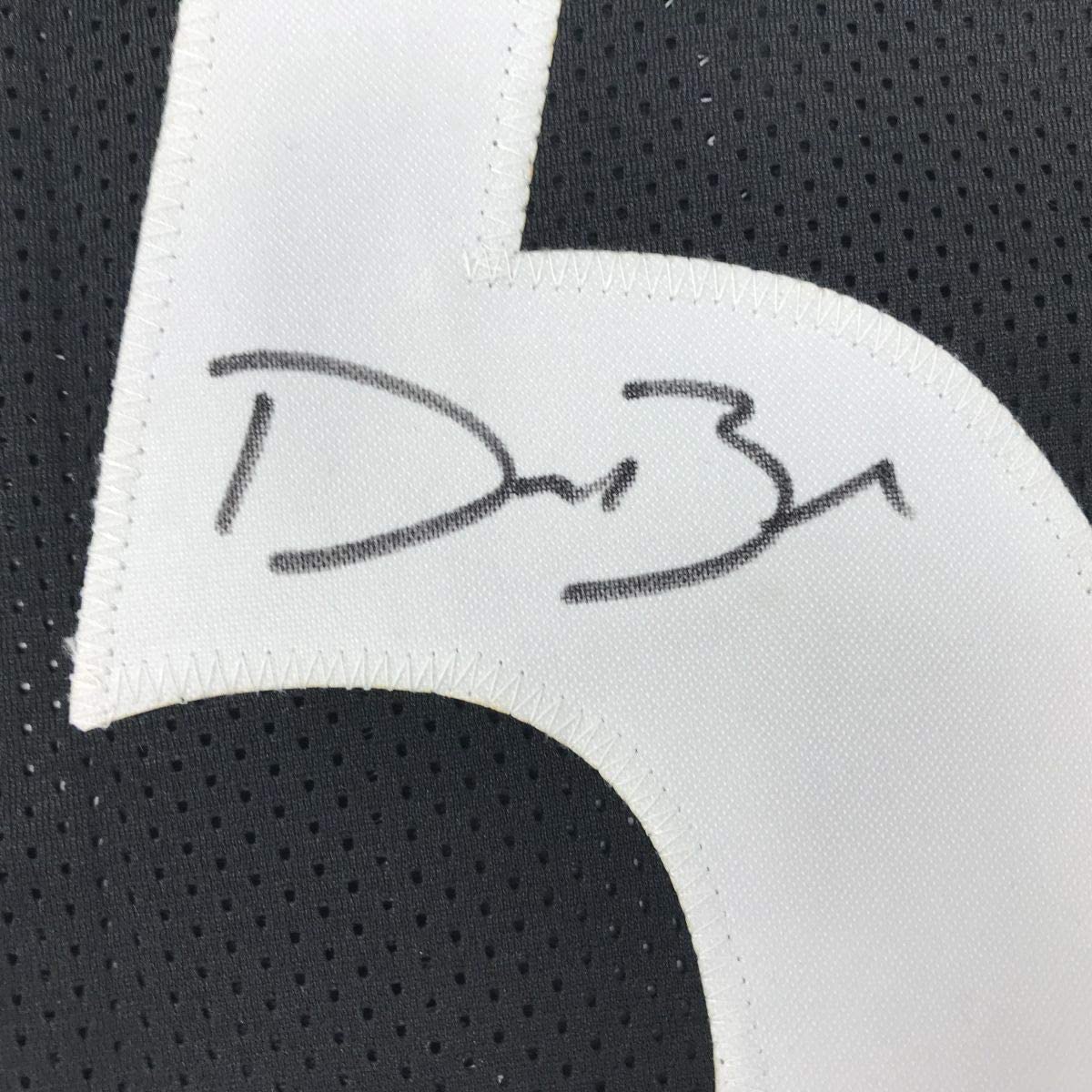 Autographed/Signed Devin Bush Pittsburgh Black Football Jersey JSA COA