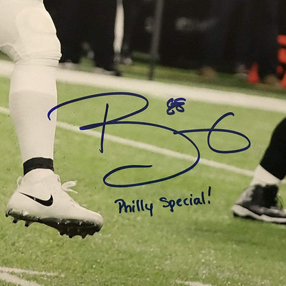 Autographed/Signed Trey Burton Inscribed Philly Special Philadelphia Eagles Super Bowl LII 52 Champions 16x20 Football Photo JSA COA