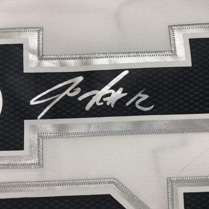 Autographed/Signed LaMarcus Aldridge San Antonio White Basketball Jersey JSA COA