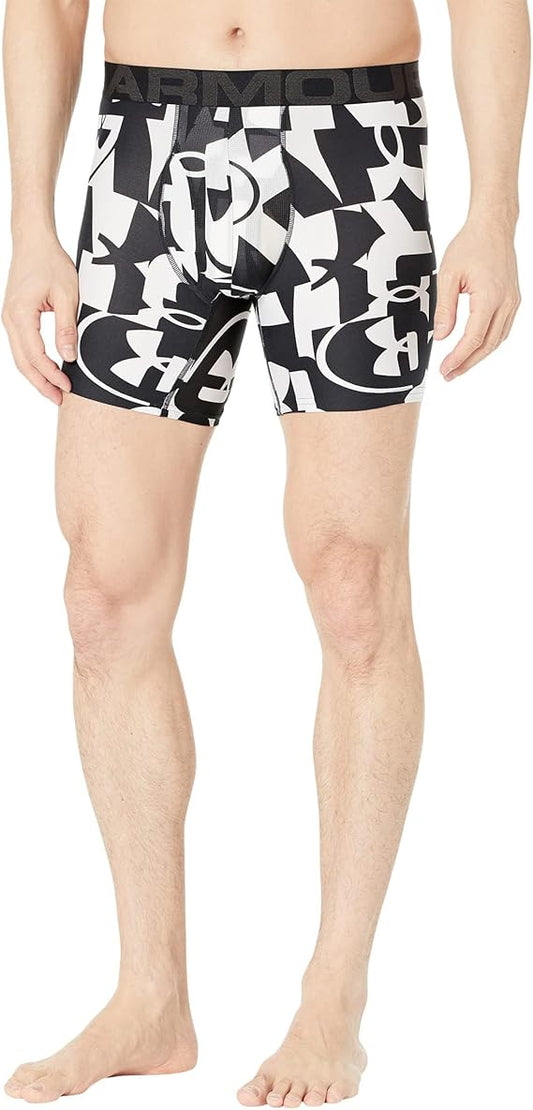 Under Armour Tech 6'' Boxerjock‘Œ Single Seasonal White/Jet Gray 1 MD