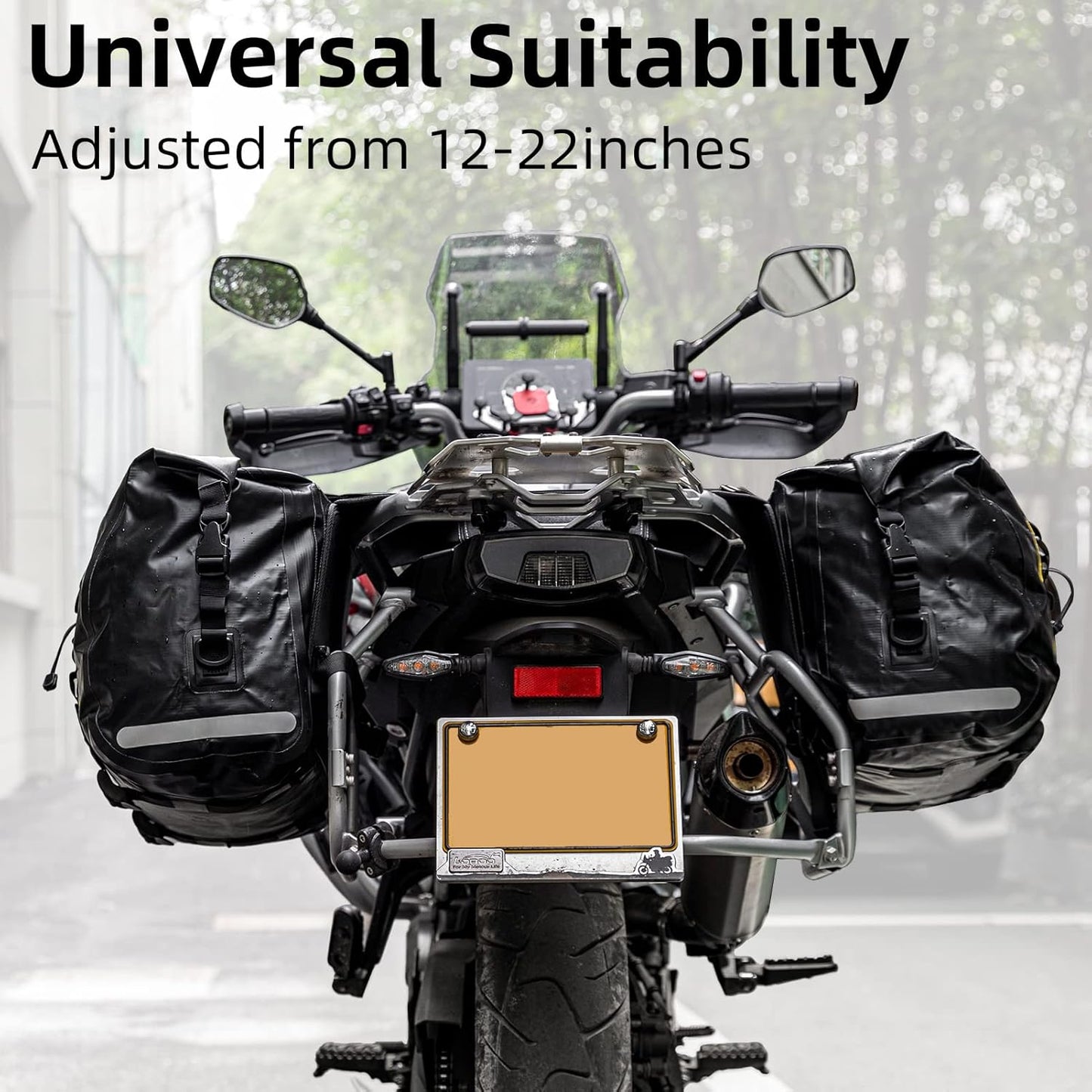 ROCKBROS 60L Waterproof Motorcycle Saddle Bags Durable Removable 2 PCS
