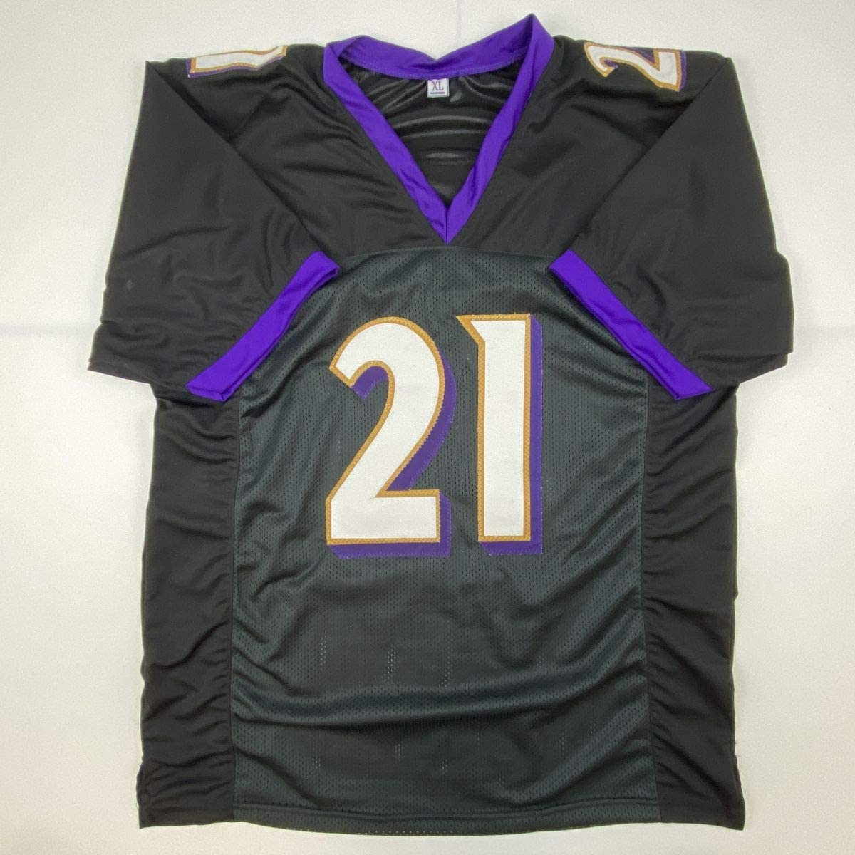 Autographed/Signed Mark Ingram II Baltimore Black Football Jersey Beckett BAS COA