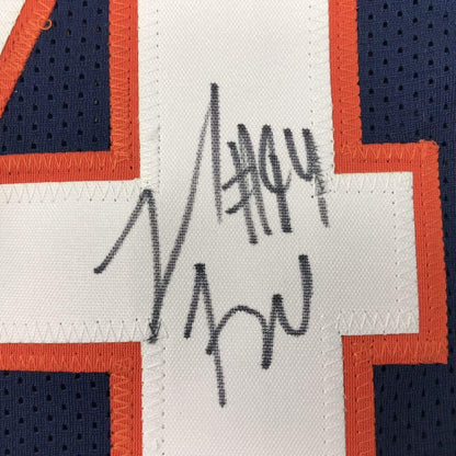 Autographed/Signed Leonard Floyd Chicago Blue Football Jersey JSA COA