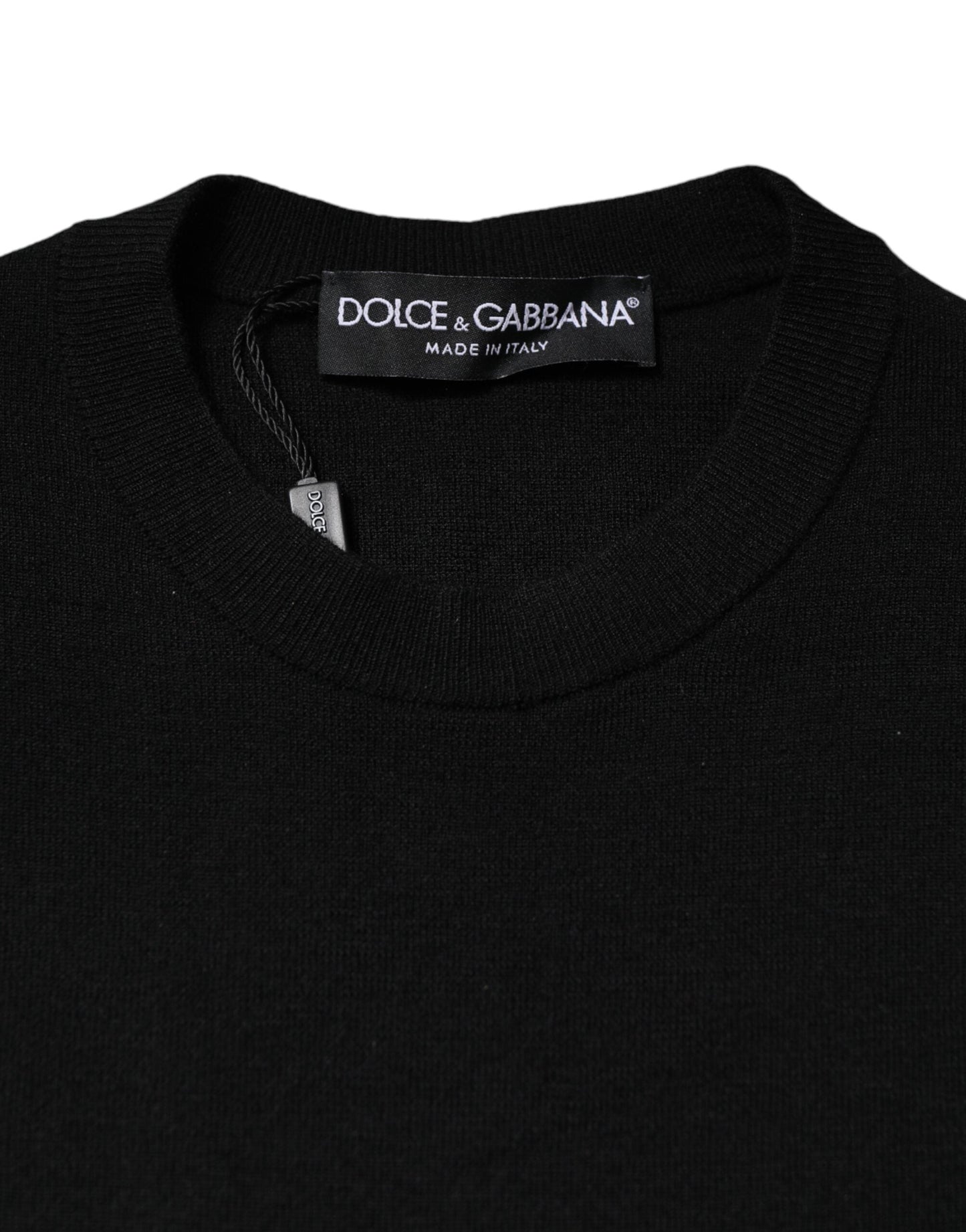 Dolce & Gabbana Black Long Sleeves Bodycon Sheath Dress