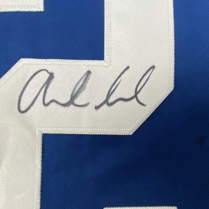Autographed/Signed Andrew Luck Indianapolis Blue Football Jersey JSA COA