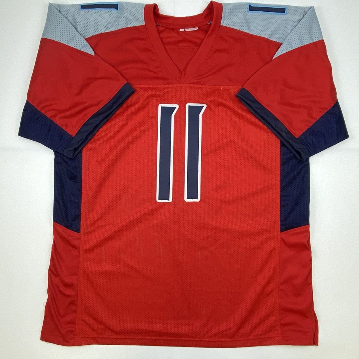 Autographed/Signed AJ A.J. Brown Tennessee Red Football Jersey JSA COA