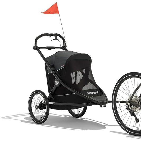 Baby Jogger City Prix Jogger x Bike Trailer x Shield Bundle _Ü_ Easily Converts to Bike Trailer for Kids