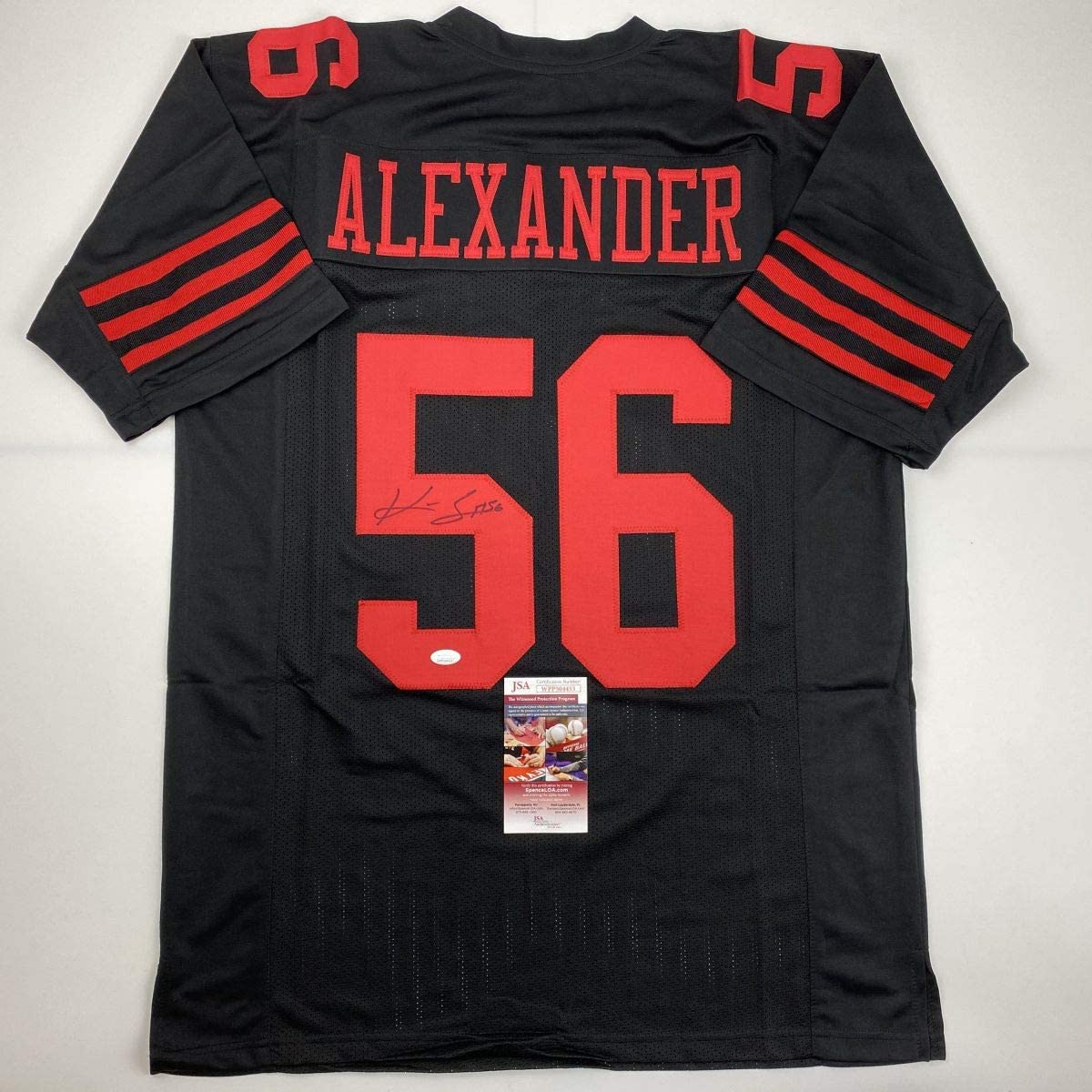 Autographed/Signed Kwon Alexander San Francisco Black Football Jersey JSA COA