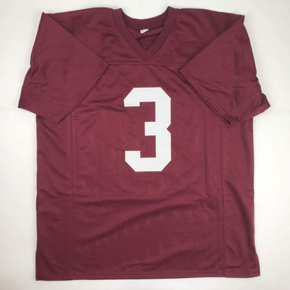 Autographed/Signed Calvin Ridley Alabama Maroon College Football Jersey JSA COA