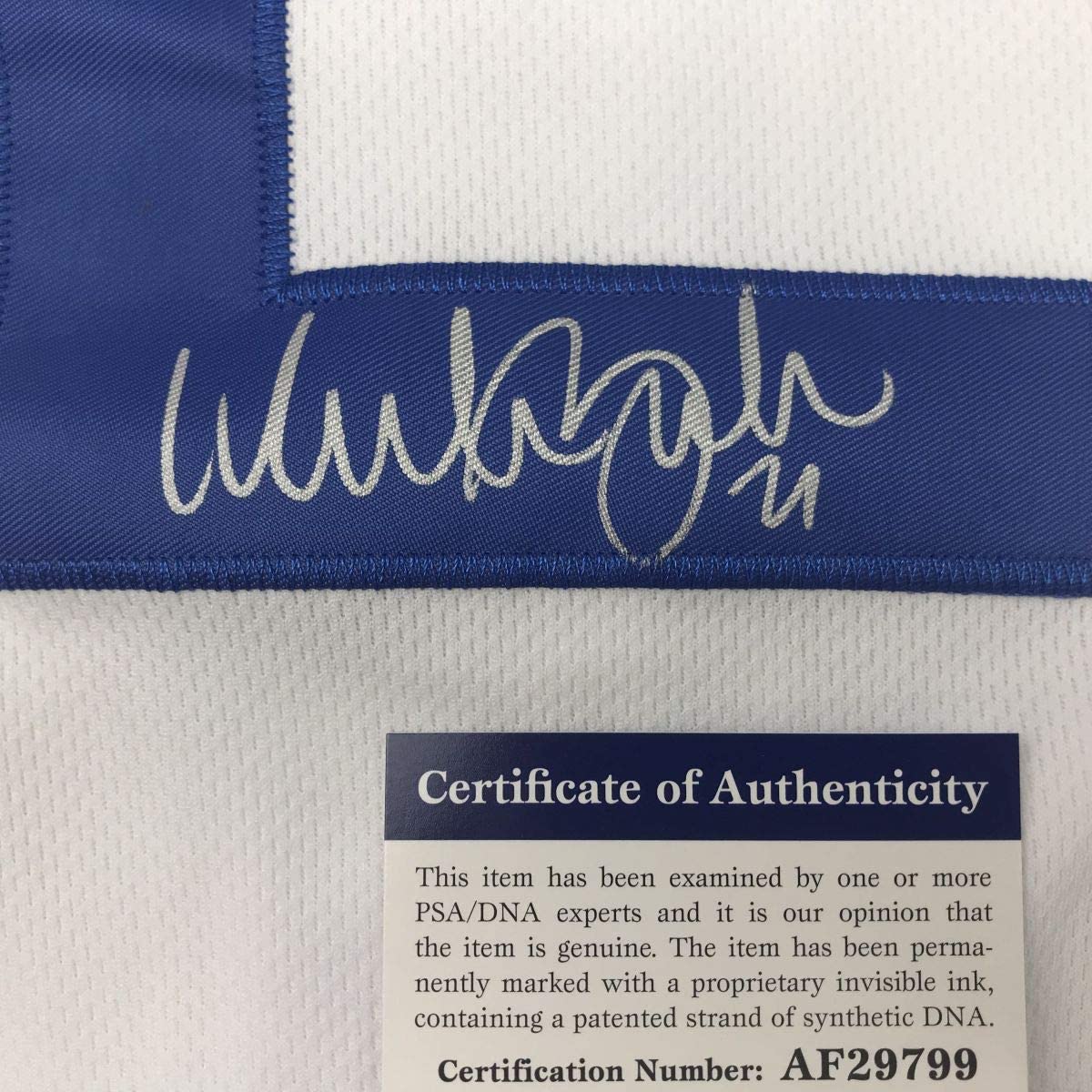 Autographed/Signed Walker Buehler Los Angeles LA White Baseball Jersey PSA/DNA COA