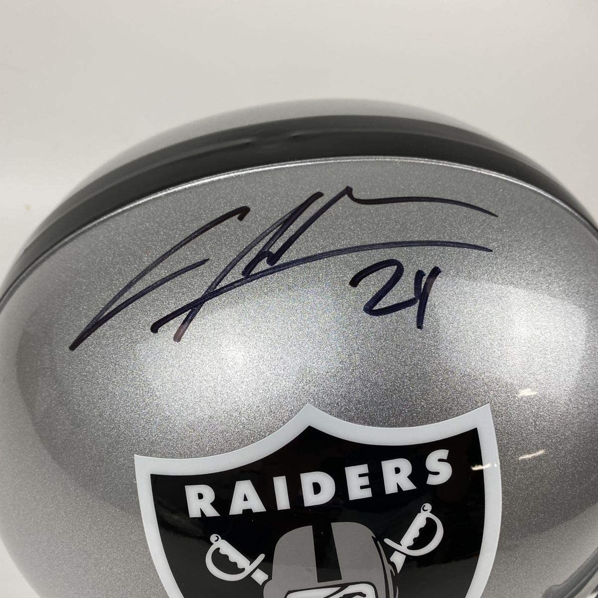 Autographed/Signed Charles Woodson Oakland Raiders Full Size FS F/S Replica Football Helmet Steiner Sprots COA